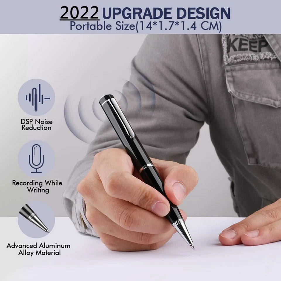 32GB Spy Digital Audio Recorder Voice Activated Dictaphone Mp3 Lecture Recorder - Image 2 of 4