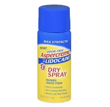 SM Aspercreme Lidocaine Pain Relief Dry Spray 4oz
