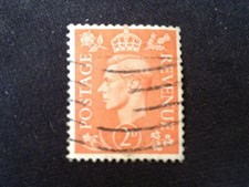 GB 1941 SG488 KING GEORGE VI 2D PALE ORANGE - USED KGVI