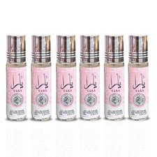 6 Pack Yara Roll-On Perfume Oil - Variations 0.34 Fl Oz , long lasting,