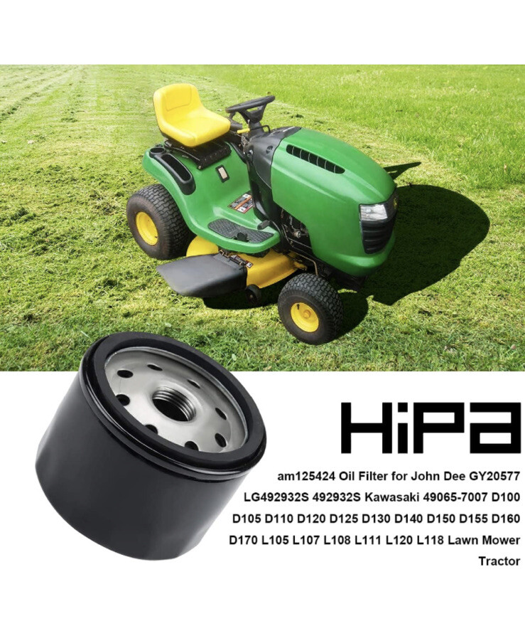 Vhbw 2x Filtro Olio Di Ricambio Per John Deere GY20577, AM125424 - Foto 9