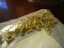  8-32 x 1/2" Brass Slotted Flat Head Machine Screw QTY 100