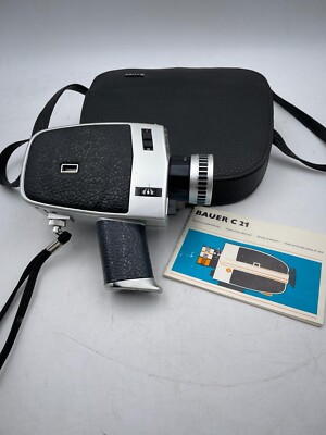 L13  Bauer C21 super / Super 8 Kamera / Linse Novatron 1:1,8/ 8-48 mm /