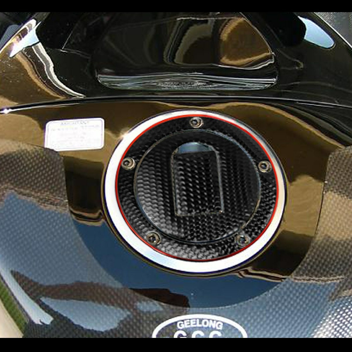 Gas Tank Fuel Cap Cover Guard Pad 04-05 Ninja ZX10R/ZX6R/ZX9R