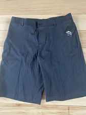 NWT Men’s Slazenger Golf Savoie FF Shorts In Black Size 36 
