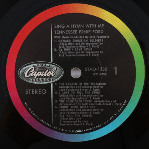 Tennessee Ernie Ford – Sing A Hymn With Me 1960 12" LP Record Scranton STAO-1332 - Picture 11 of 20