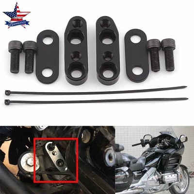 Black Handlebar Riser Adapter Fit For Honda Goldwing 1800 Gold wing GL1800 01-17
