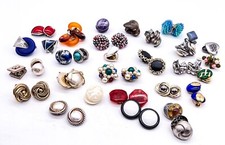 Konvolut Vintage Damen Ohrclips Ohrringe Ohrschmuck Clips | 32 Paar