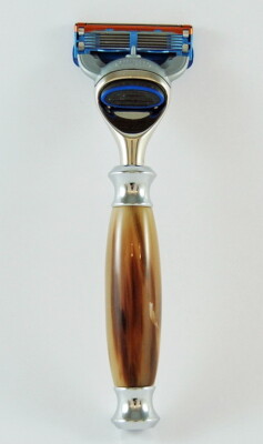 HELLES HORN Rasierer HANS BAIER Germany kompatibel mit Gillette FUSION Klingen