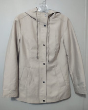 Reserved Women's Cream Hooded Jacket Uk Size 6