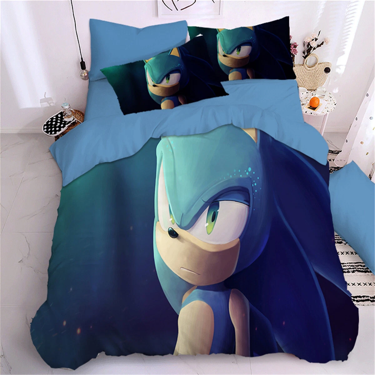 Sonic The Hedgehog Bedding Set, Bedroom Decoration