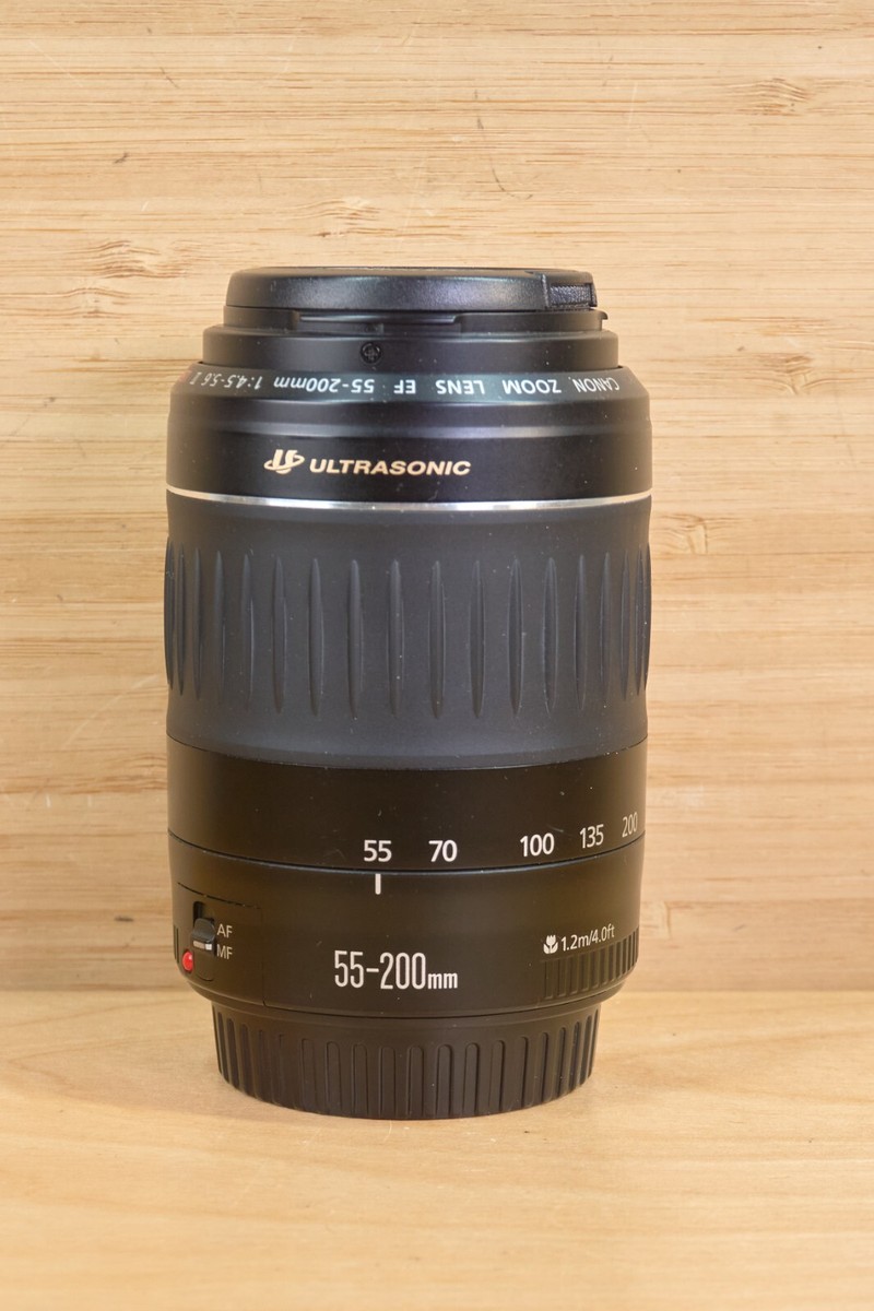 Vintage Canon EF 55-200mm f/4.5-5.6 II USM Zoom Lens, Made