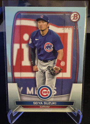 2023 Bowman - Seiya Suzuki - #93 - Sky Blue Parallel - /499 | eBay