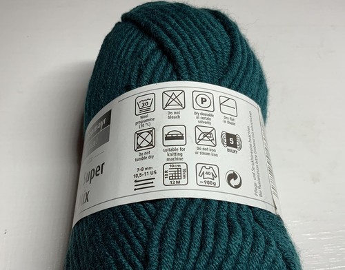 Schachenmayr Original Merino Super Big Mix Yarn 100g 50% Wool 50% Acrylic Green - Picture 3 of 7
