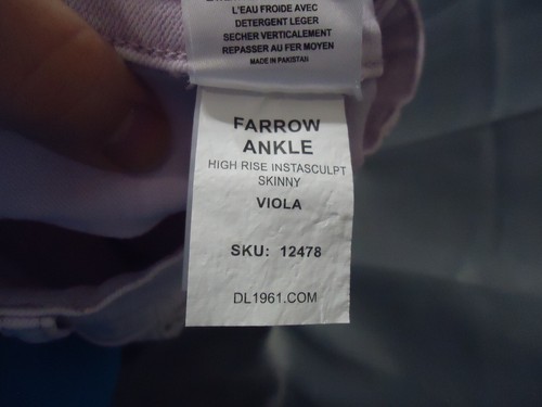 DL1961 Farrow High Rise Instasculpt Luxe Skinny Ankle Size 28 Lavender MSRP $198 - Picture 7 of 11