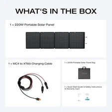 EF ECOFLOW 220 Watt Portable Solar Panel (‎EFSOLAR220W-NS)