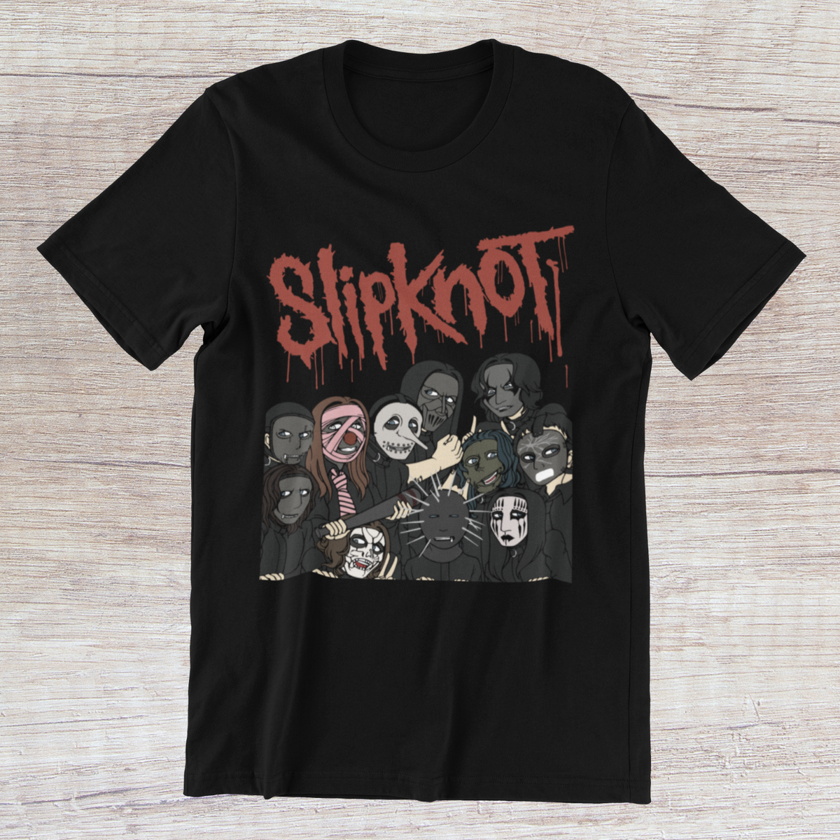 SLIPKNOT T-Shirt Heavy Metal Hard Rock Headbangers Band on Ring