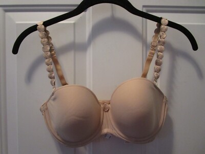 MARIE JO L'AVENTURE TOM CONVERTIBLE STRAPLESS BRA CAFE AU LAIT SIZE 30D (UK)
