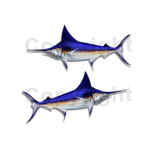 Swordfish Sticker Decal Fishing Rv Boat Car Truck Camper Trailer F080 2 Pack Swordfish Sticker Decal Fishing Rv Boat Car Truck Camper Trailer F080 2 Pack