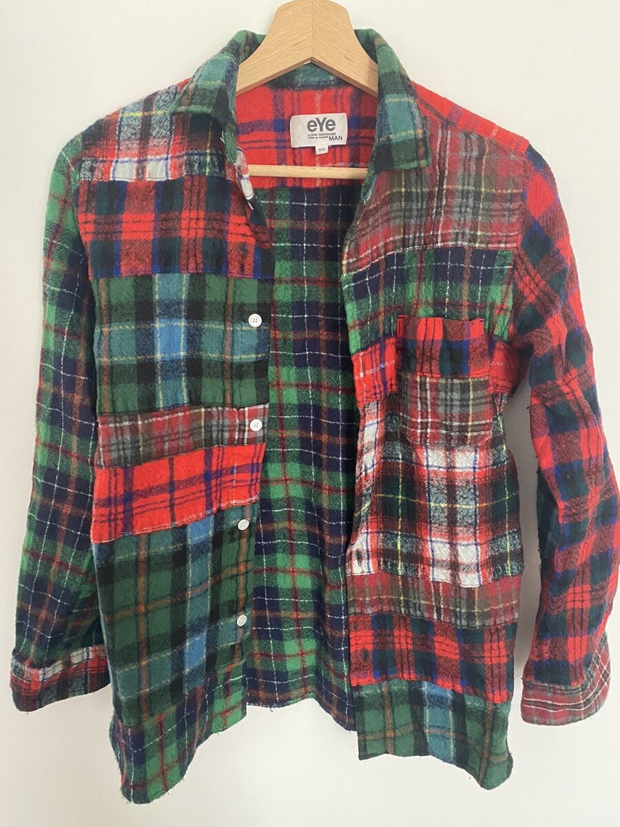 Junya Watanabe eYe Comme Des Garcons Plaid Button Up Flannel Junya Watanabe eYe Comme Des Garcons Plaid Button Up Flannel
