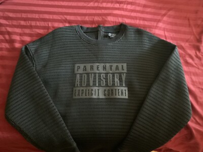 Alexander Wang Parental Advisory Explicit Content Sweatshirt