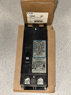 NEW CHH2100H2X Eaton Cutler Hammer 2 Pole 100 Amp 240V Circuit Breaker