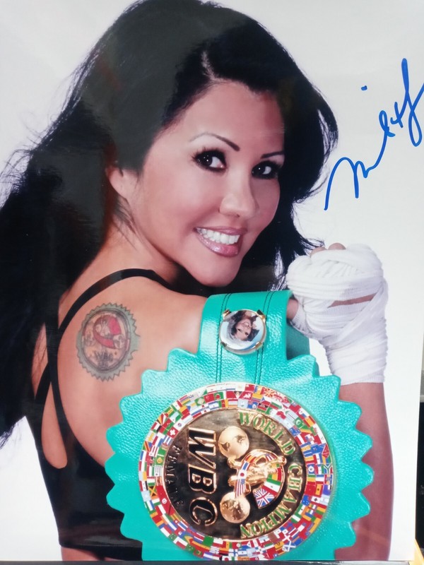 Mia St John Signed Autographed 8x10 Photo Boxing Playboy