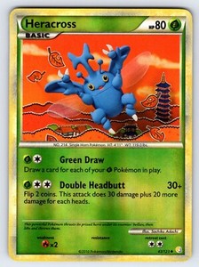 Heracross 43/123 2010 HeartGold & SoulSilver Pokemon Card Reverse Holo - Lp/Vlp
