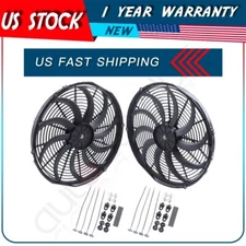 Radiator Condenser Cooling Fan Universal 16" For 1989 1990-2015 Hyundai Sonata