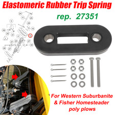 Muelle de viaje de goma 27351 para arados de polietileno Western Suburbanite Fisher Homesteader