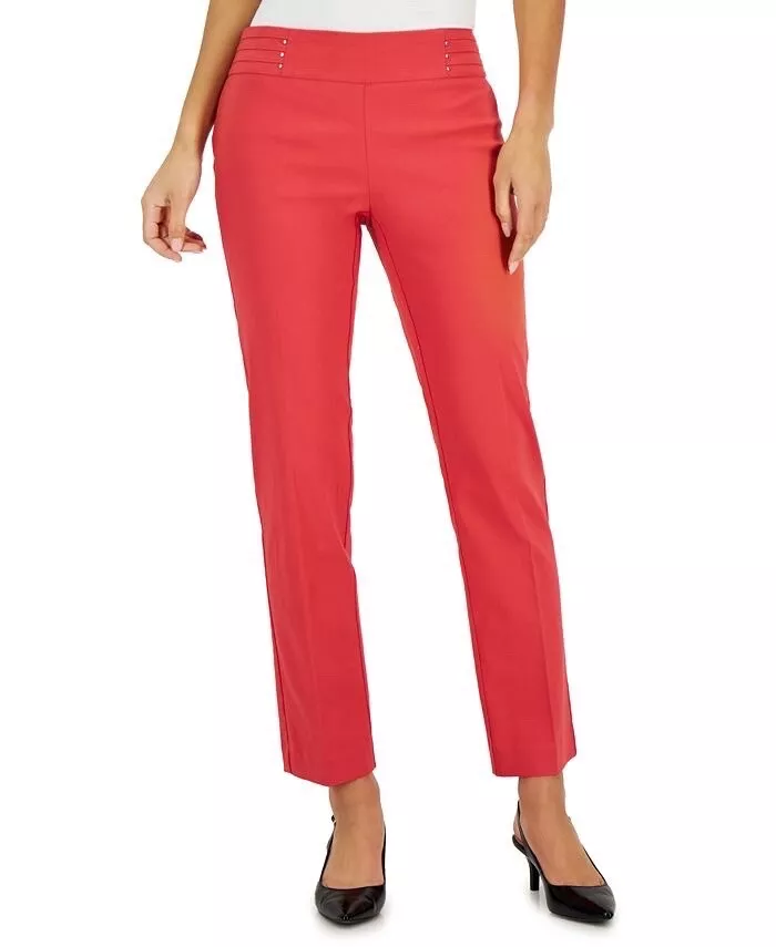 Jm collection studded clearance pull on pants