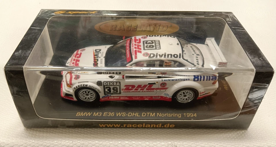 BMW M3 E36 WS DHL DTM Norisring 1994 Spark 1/43 179/400 Severich - Immagine 2 di 2