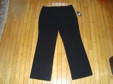 TOMMY HILFIGER BLACK PRINCETON BOOT LEG DRESS PANTS LADIE'S SIZE 14 BNWT 89.00