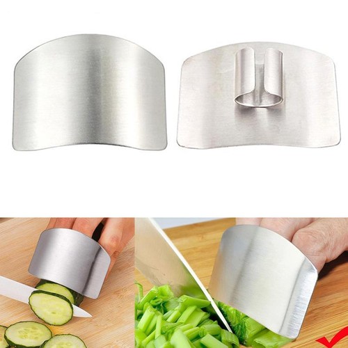 Protector de dedos de acero inoxidable - Herramienta protectora de manos cortadora de verduras segura para kit - Imagen 7 de 25