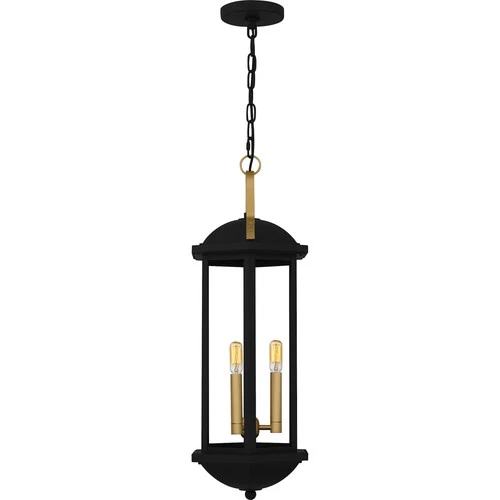 Quoizel CFD1510 Crestfield 3 Light 10"W Mini Pendant - Black - Picture 7 of 8