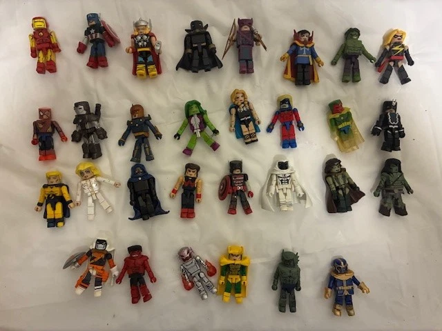 Lot De 10 Figurines Quick - Super-héros Marvel Et DC Comics - Neuves