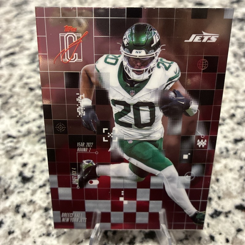 Breece Hall 2025 Topps Signature Class Football After Image #AI-23 Jets