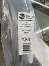New Pair of Wald Chrome Bike Fenders No. 952-26 26" Middleweight Complete