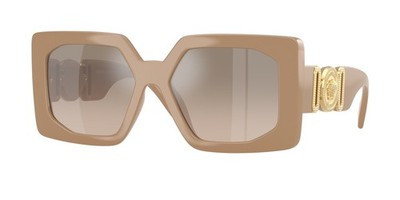 Versace Sunglasses VE4478U 549961 Beige/Brown Gradient Grey Mirror Silver Lens