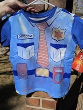 Kids Crew Tee - Policeman/Fireman DelSol for Kids - 3 Pc T-Shirt 4T  5-6T 