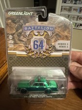 GREENLIGHT BATTALION 64 1985 DODGE DIPLOMAT USAF CHROME GREEN MACHINE CHASE