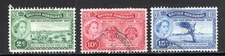 British Honduras Stamp Scott #156-158, Centenary of Post Office, MLH & Used