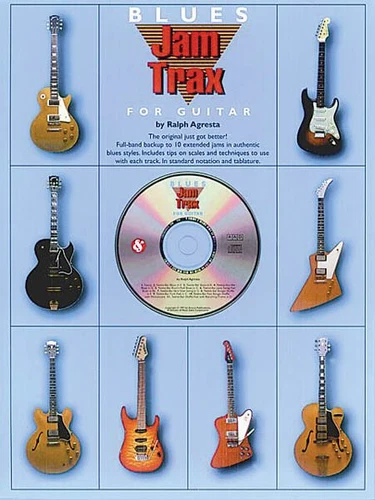 Jam Trax Blues for Guitar Sheet Music Tab Lessons Tips Play-Along Book CD