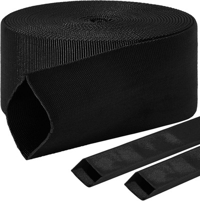 26 Ft Nylon Hydraulic Hose Protector Sleeve Tig Torch Cable Cover Black Protecti