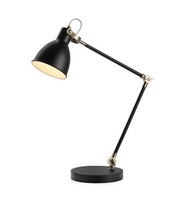 Schwarz Moderne Skandinavisch Tischlampe Nachtlampe 1X40W/E27 IP20 18X34X62 [Cm]