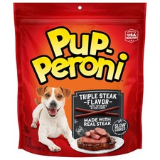 Pup Peroni Triple Steak Flavor Dog Treats, 22.5 oz Bag