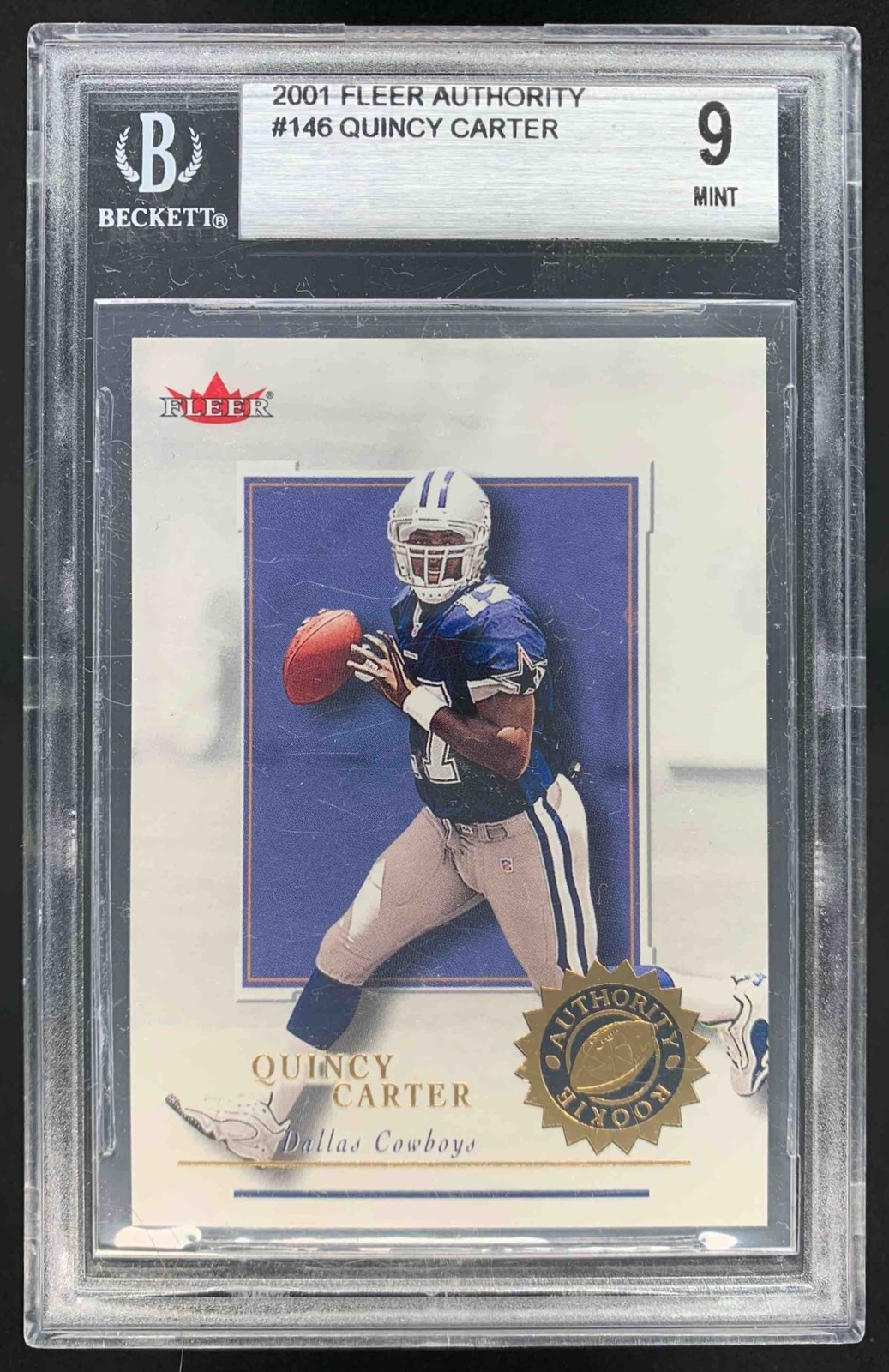 Quincy Carter Fleer Authority #146 Base