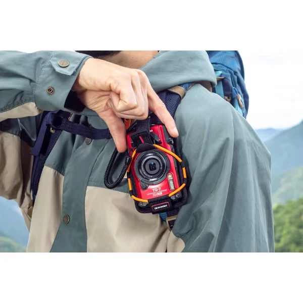 Soporte deportivo OM SYSTEM CSCH-123 naranja ORG para TG-4 y TG-870 de Japón Foto 3 de 4