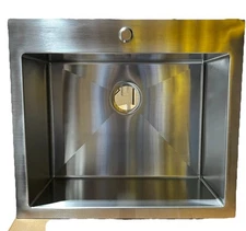 Nantucket Sinks 25 X 22 inch Top-mount Undermount T316 Marine Grade Kitchen Sink