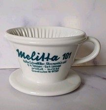 Melitta 101 Kaffee Schnell Filter 8 Loch Suisse Langenthal 1938 SELTEN Porzellan